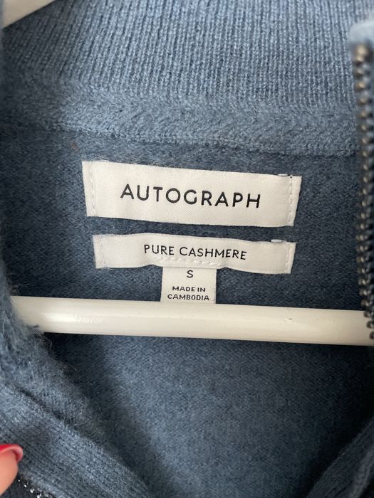 100 % кашемір zip светр S/Onesize