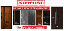 Drzwi WEJŚCIOWE zewnętrzne,wewnętrzne do mieszkania Z MONTAŻEM