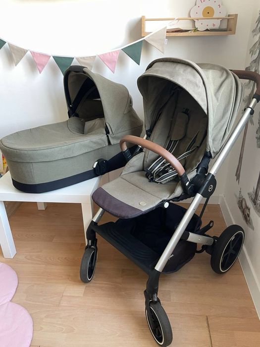 Cybex balios s lux 2в1 дитячий візок оливковий колір