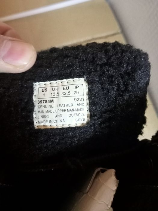 Зимові дитячі ботінки 32,5 Timberland