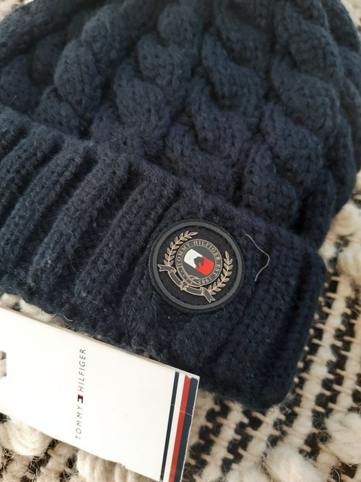 Czapka granatowa Tommy Hilfiger