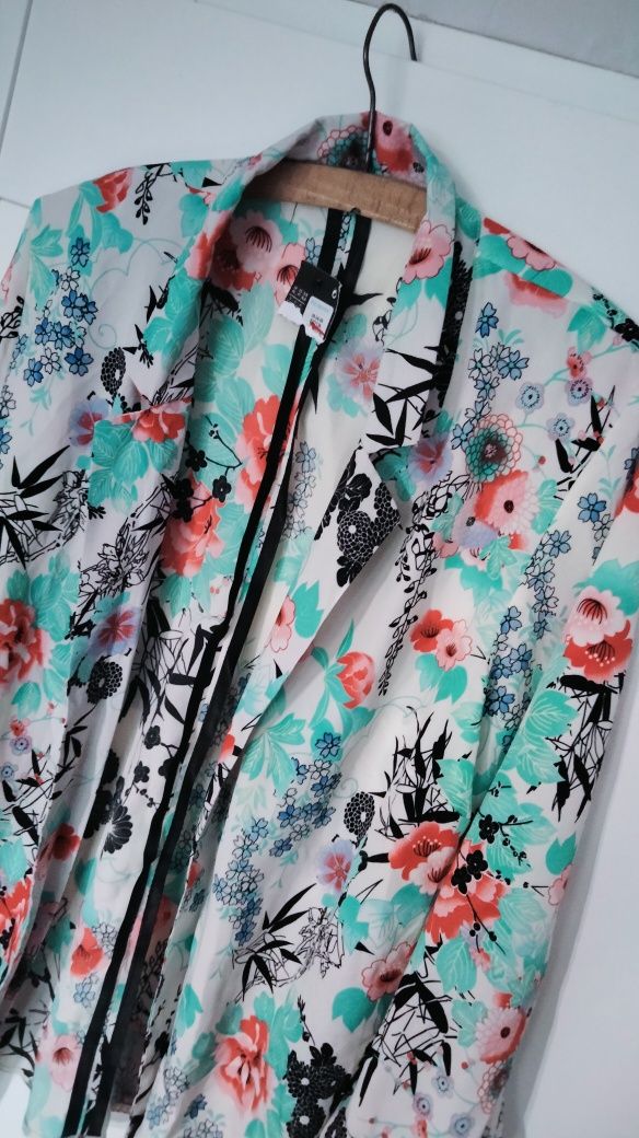 Koszula damska, boho, kolorowa, kwiaty, przewiewna, Plus Size, Atmosph