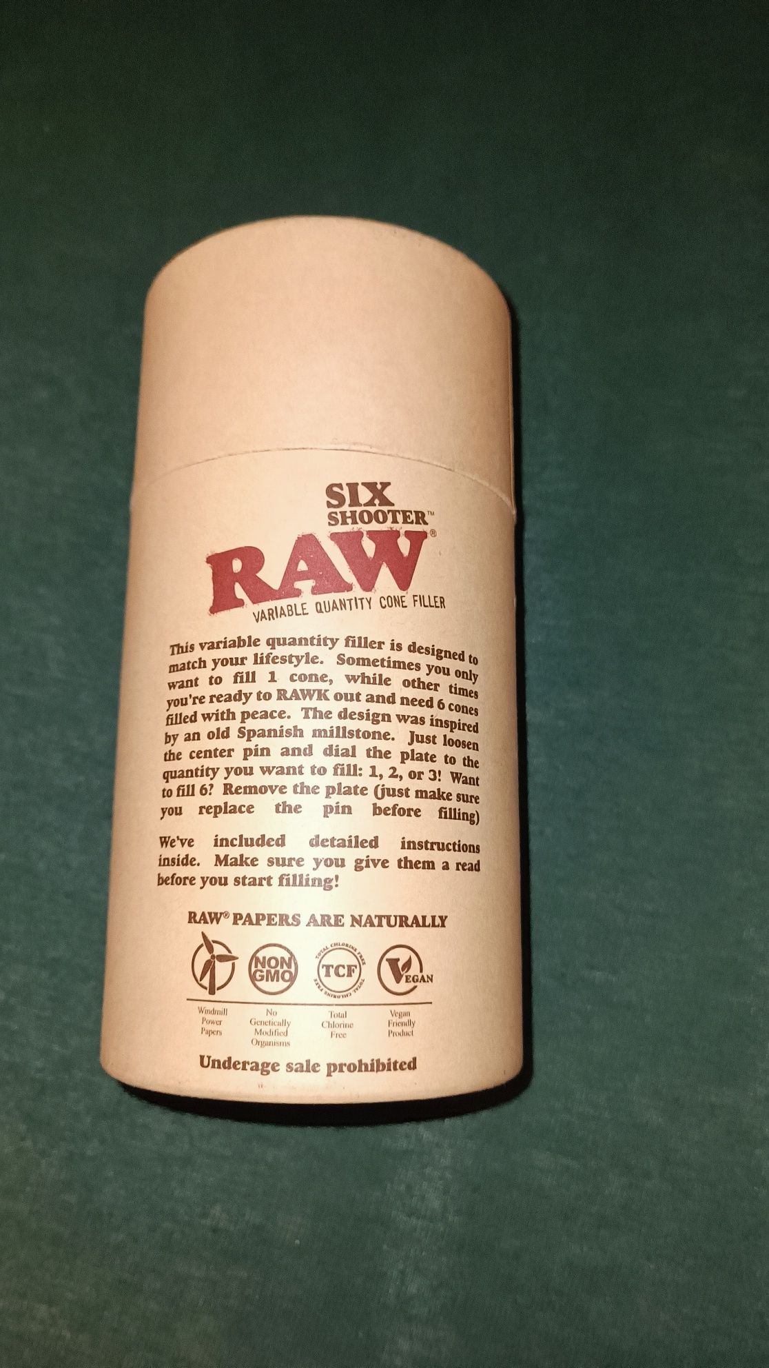 RAW SIX SHOOTER nabijarka wypełniacz do bibułek