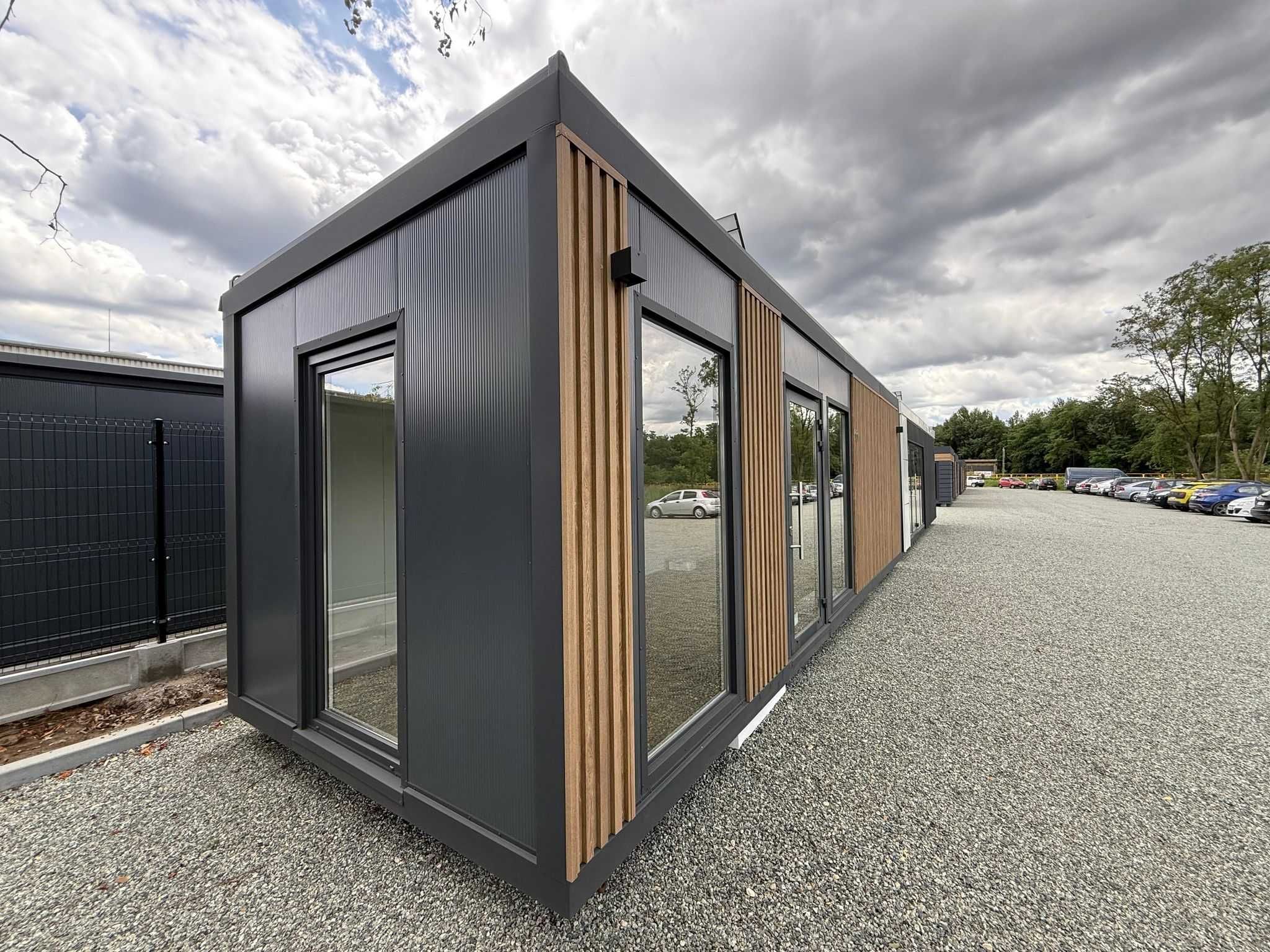Gotowy pawilon/kontener 9x3m (900x300 cm). Biurowy/usługowy/handlowy