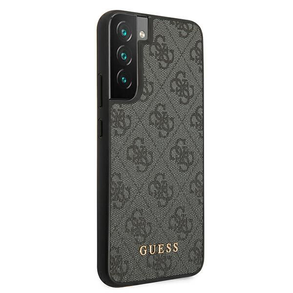 Guess GUHCS22SG4GFGR S22 S901szary/grey hard case 4G Metal Gold Logo