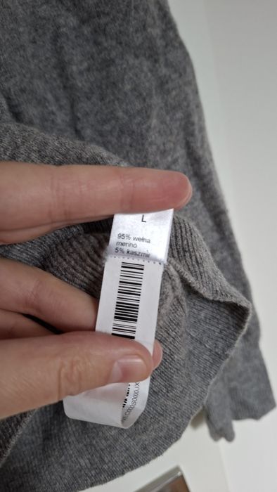 Sweter meski Lambert L, merino, kaszmir