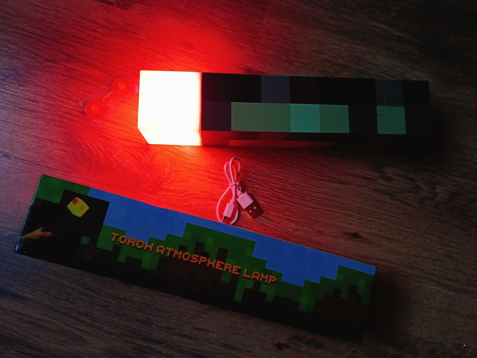 Latarka do sypialni/Minecraft/Dekoracyjne światło/LED Nocne światło