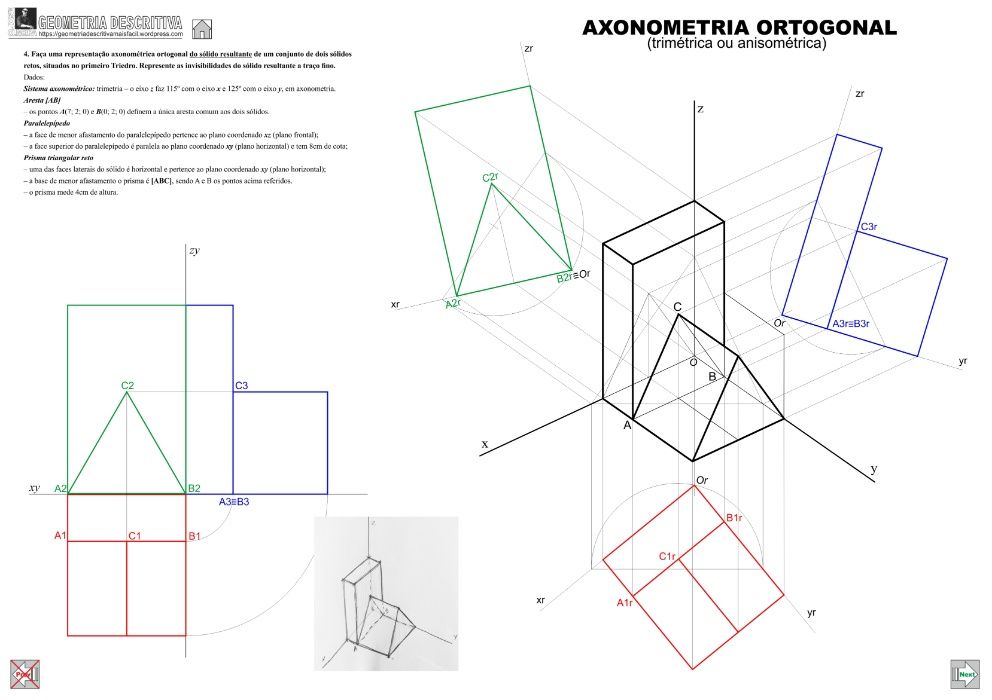 Explicações Geometria Descritiva, presencial e online