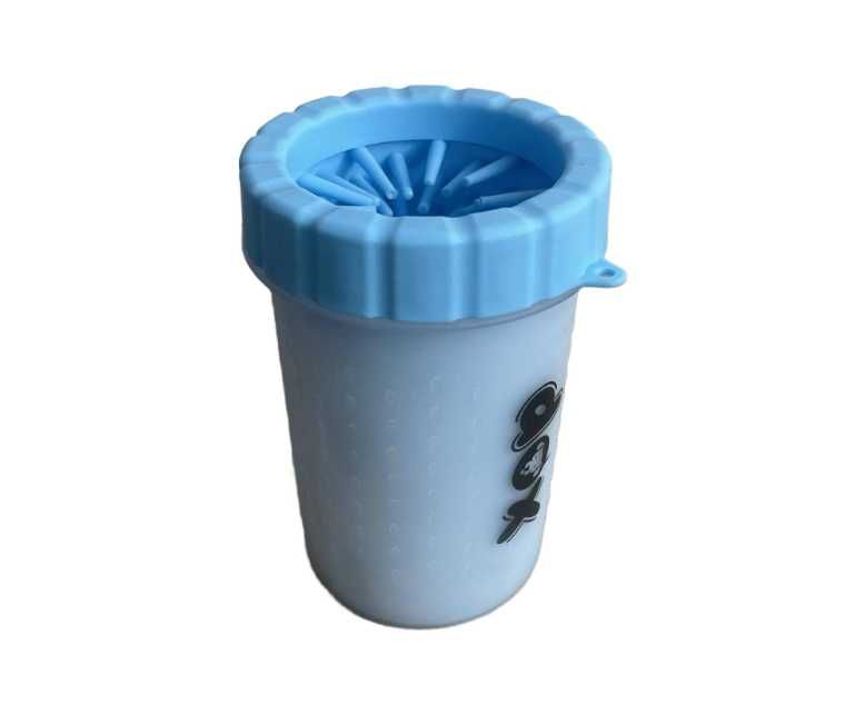 Czyścik do łap Psa silikonowy kubek Niebieski rozmiar S