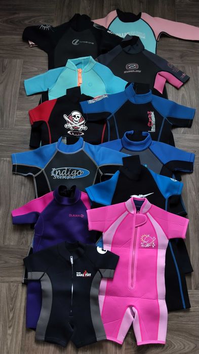 Неопреновые гидрокостюмы для детей и подростков от 1 до 10 лет