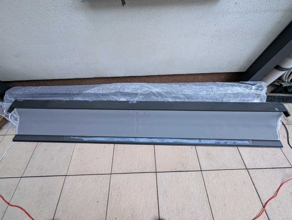 Pergola tarasowa bioklimatyczna 6×3 m, elektryczne lamele, 4 rolety