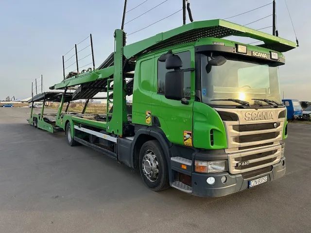 Scania P440  SCANIA P440 euro 5 autotransporter lohr lora 2013 rok LOHR laweta lora