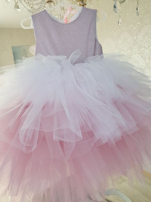 Сукня фея на 5 років пишна рожева у садочок на свято  новий рік