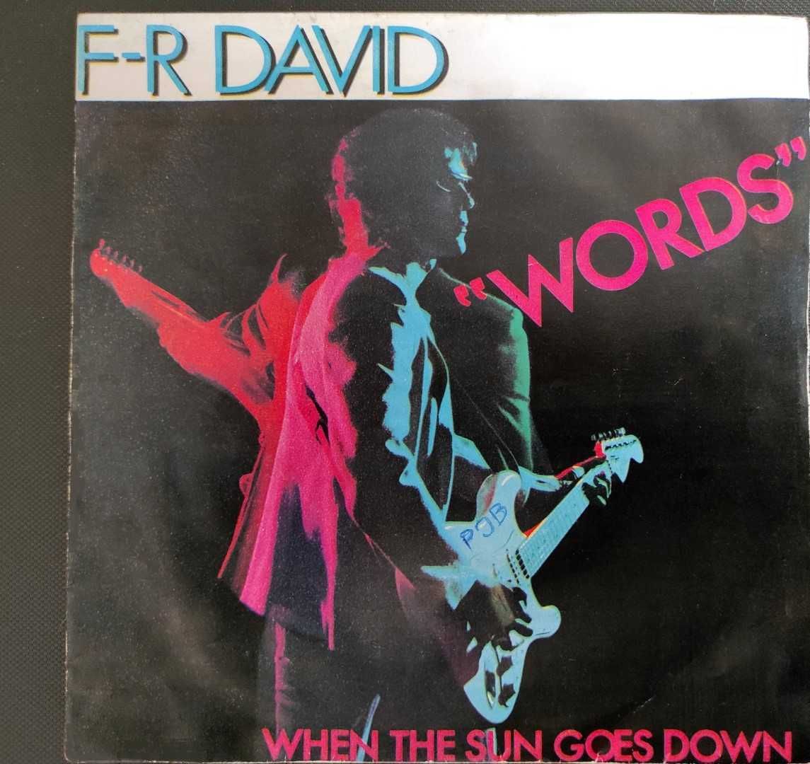 Single vinil F-R David "Words" (1982)