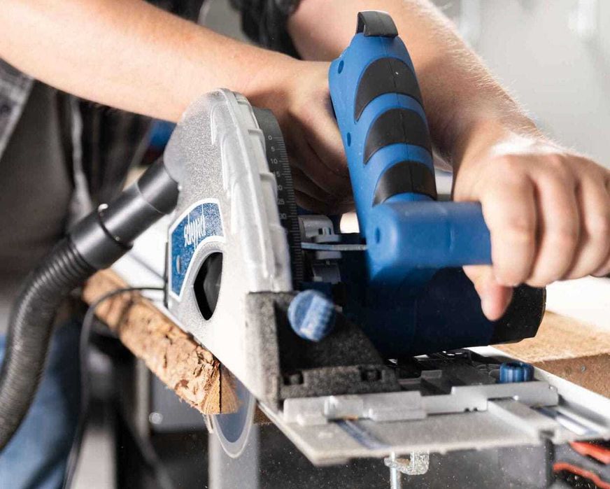 Дискова пила занурювальна 160 мм Scheppach PL55 + рейка