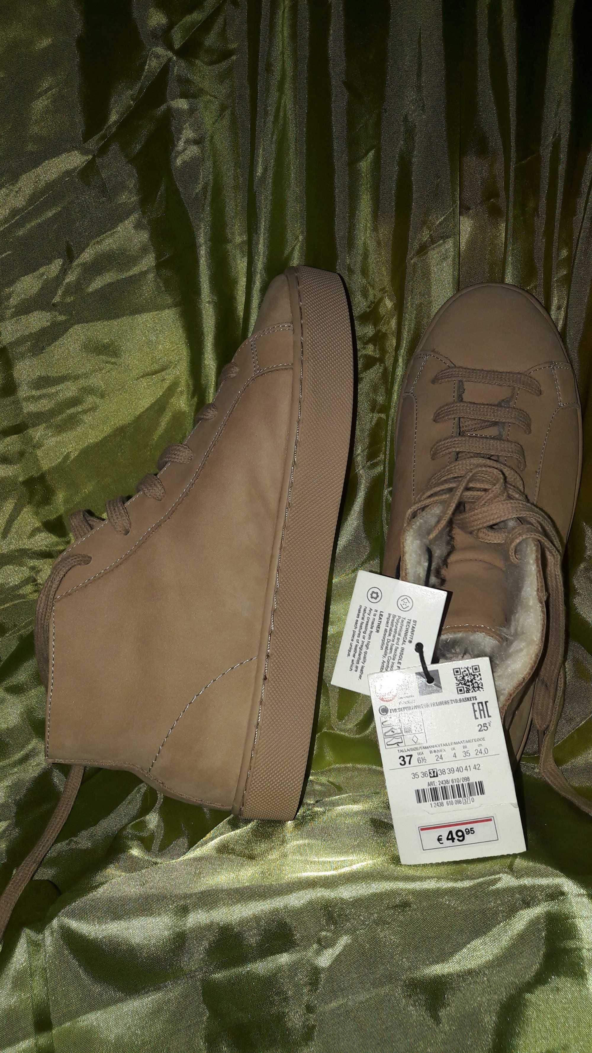 ZARA зимние кроссовки, 37 размер