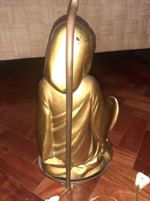 Candeeiro com Figura Cerâmica