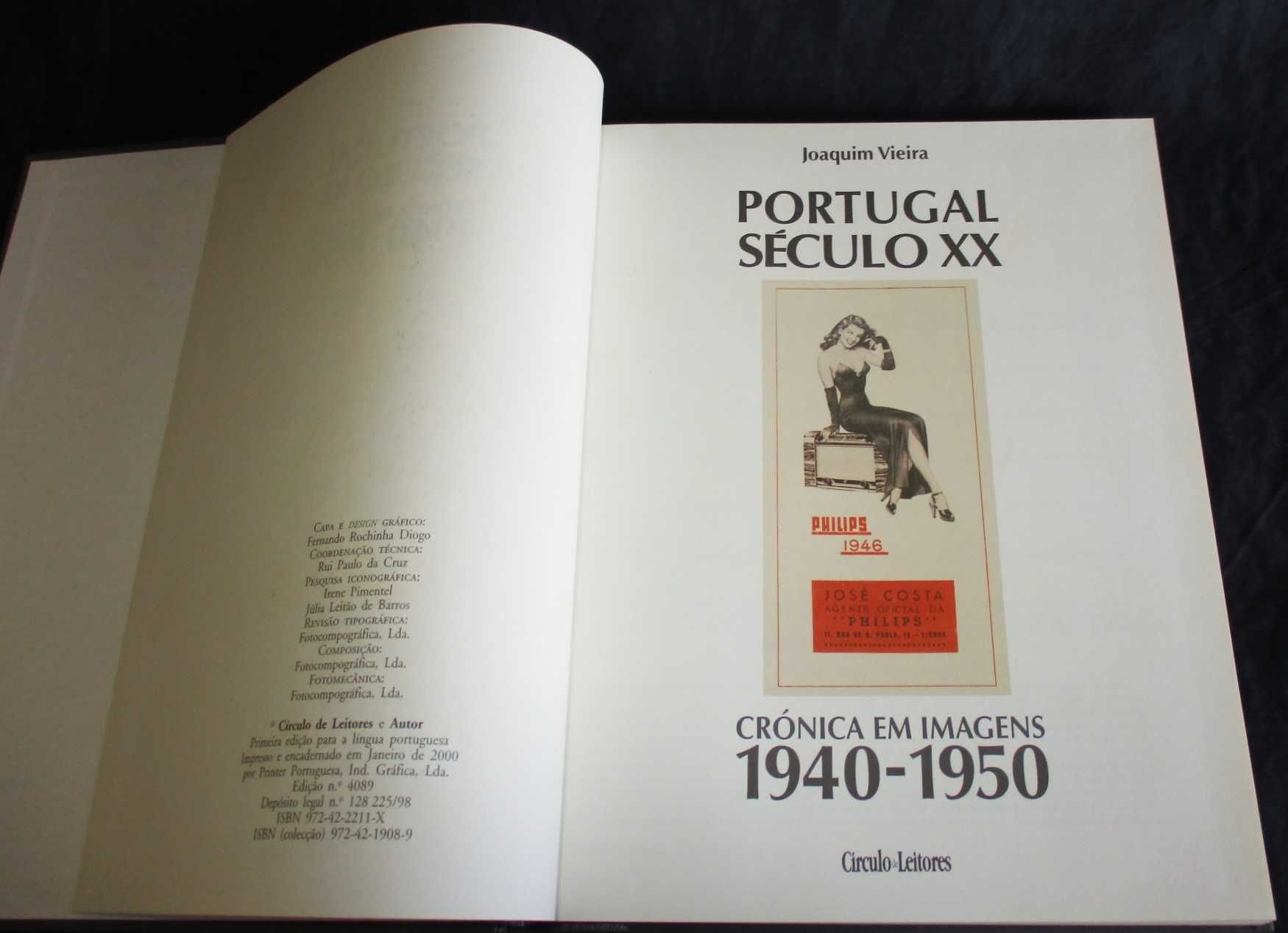 Livro Portugal Século XX Crónica em Imagens 1940 a 1950