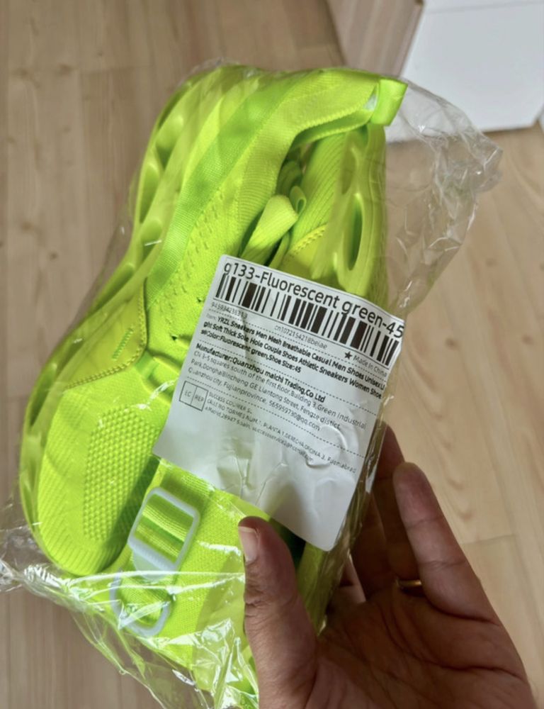 Sapatilhas de corrida fluorescent green 45