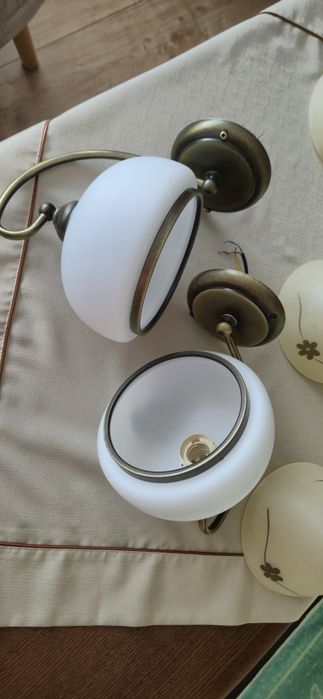 2 lampy I 2 kinkiety