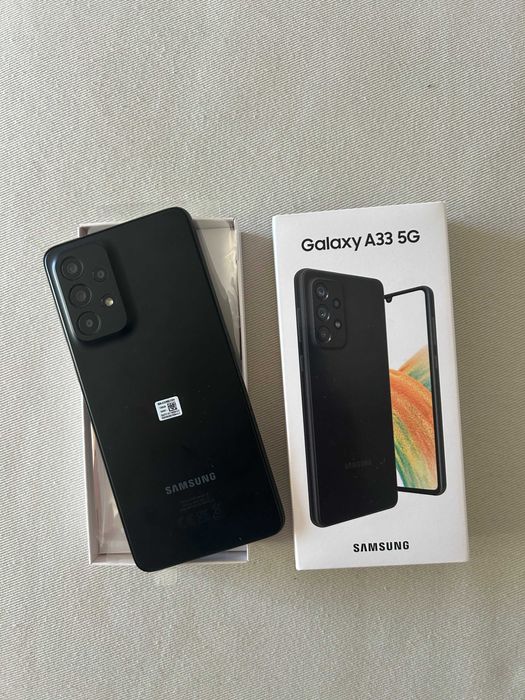 Samsung Galaxy A33 5G 128GB Preto – Como Novo, c/ Película – 145€