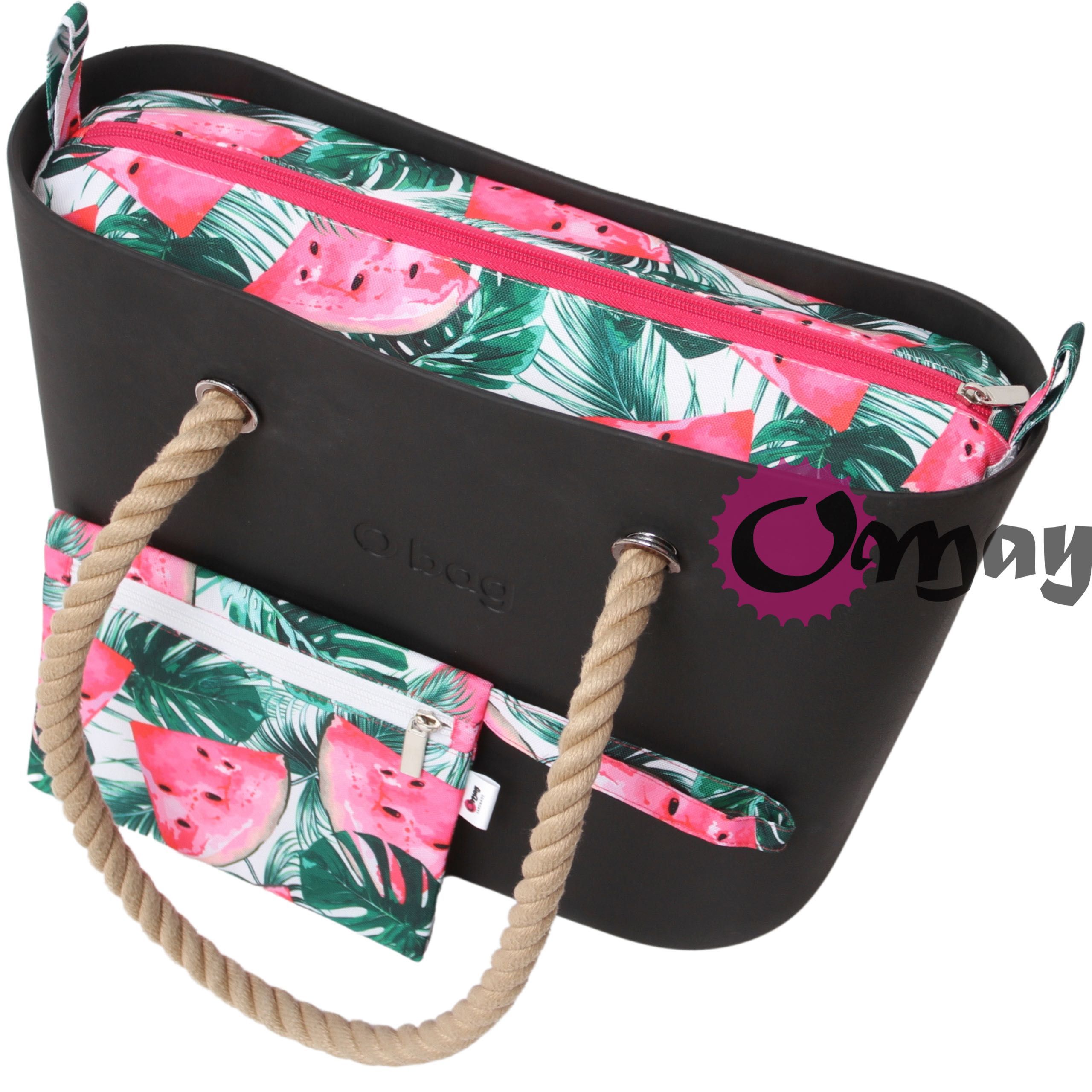 organizer OBAG STANDARD +KOSMETYCZKA arbuzy 2 kieszenie wkład OMAY