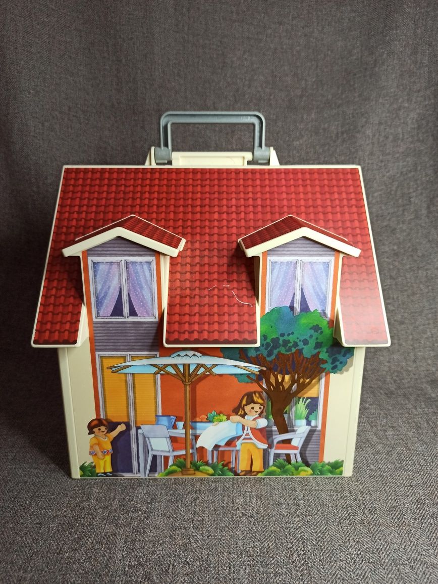 Playmobil domek wakacyjny dla lalek spring summer house 2005 walizka