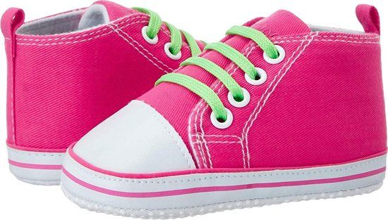 Trampki Dziecięce Playshoes R19 Niechodki Róż Neon