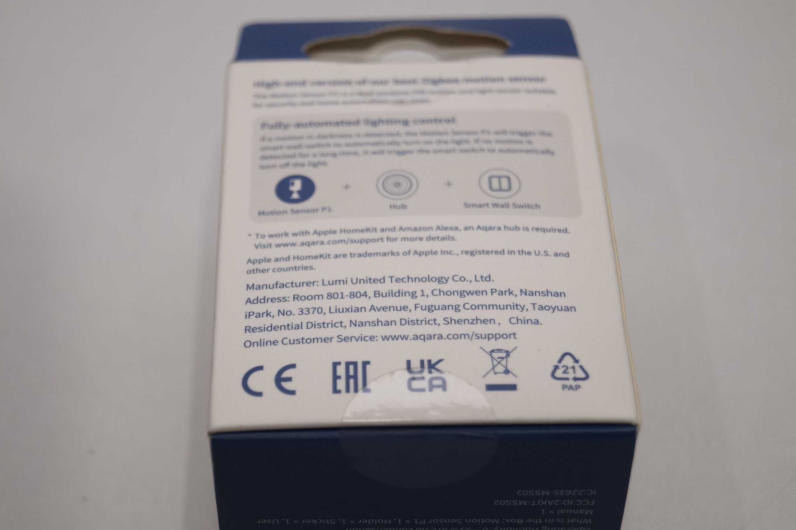 1261 Aqara Czujnik Ruchu P1, WYMAGANY HUB OD AQARA Motion Sensor