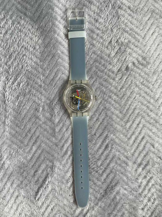 Swatch Clearly Blue Striped SUOK156