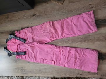 Różowe spodnie narciarskie damskie, rozmiar s