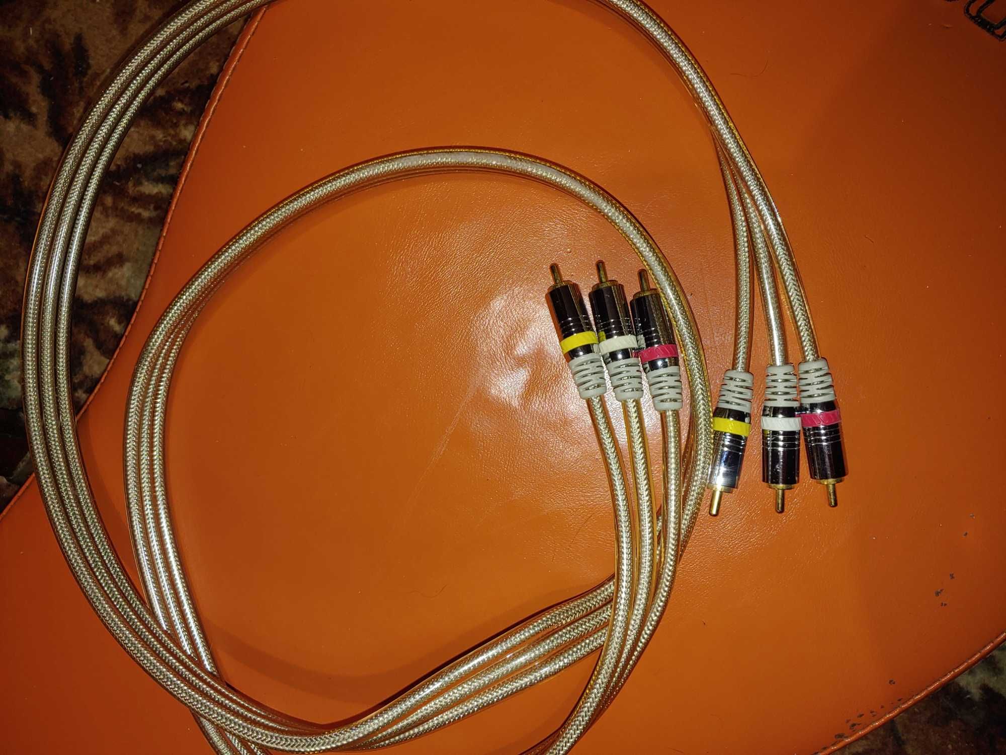 Monster cable и philips  (позолота)