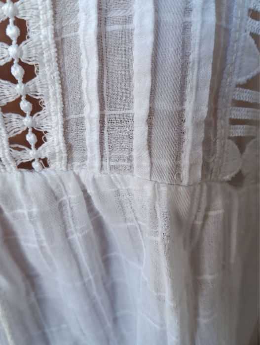 Белое легкое платье батист, Италия