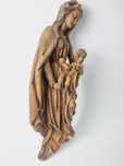 Drewniana figura Marii z dzieciątkiem Jezus (Maryja maria)