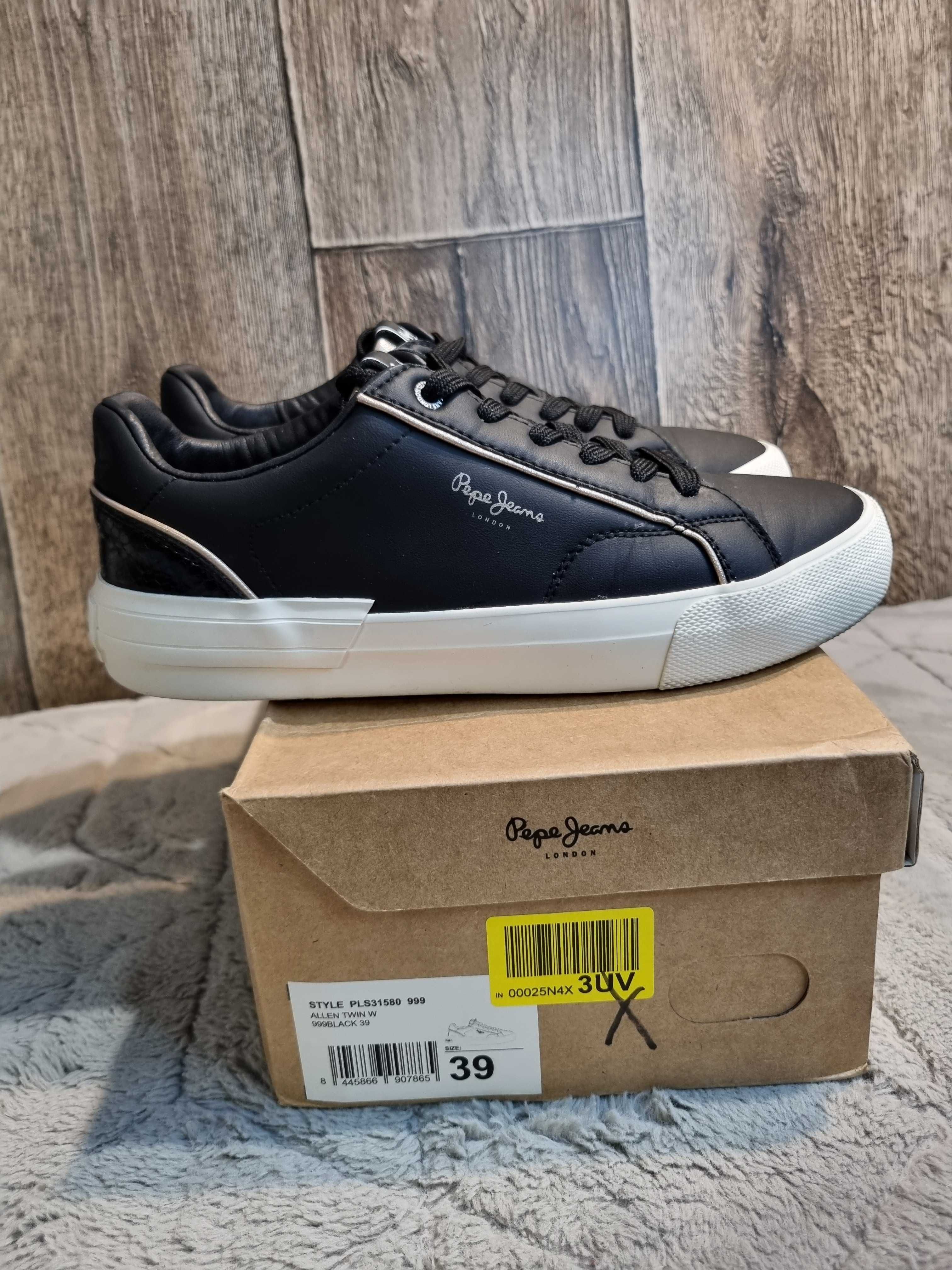 Czarne sneakersy Pepe Jeans Allen Twin, 39