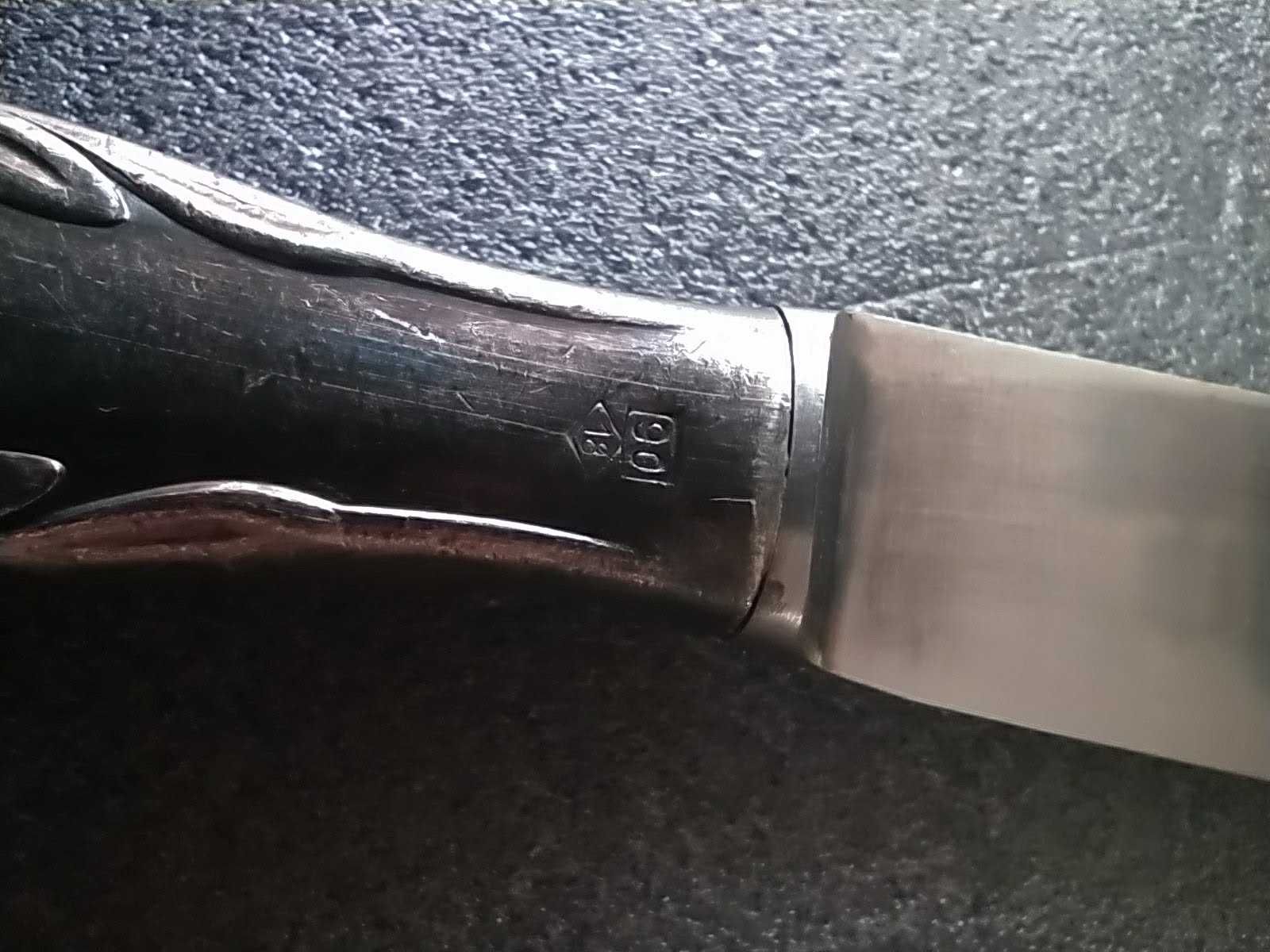 posrebrzany nóż stary WMF Friodur 90 sztućce