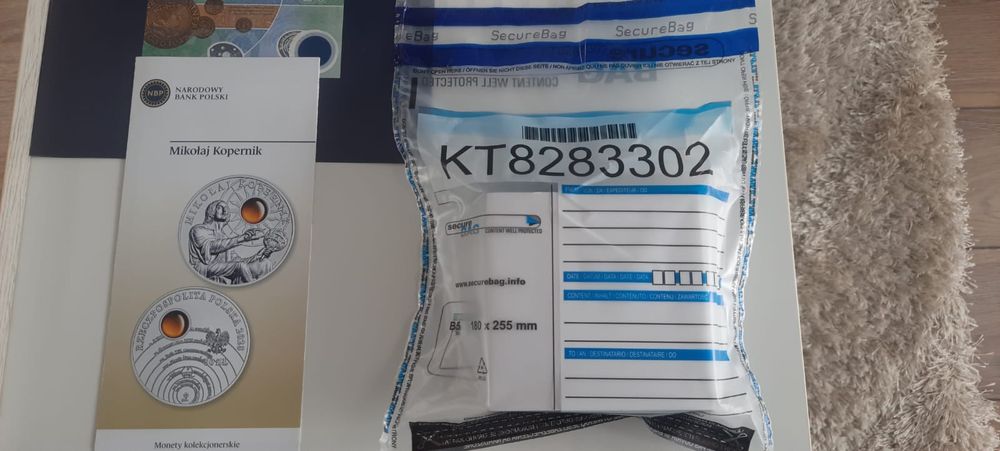 Moneta 50 zl i Banknot 20 zł Mikołaj Kopernik (Secure bag)