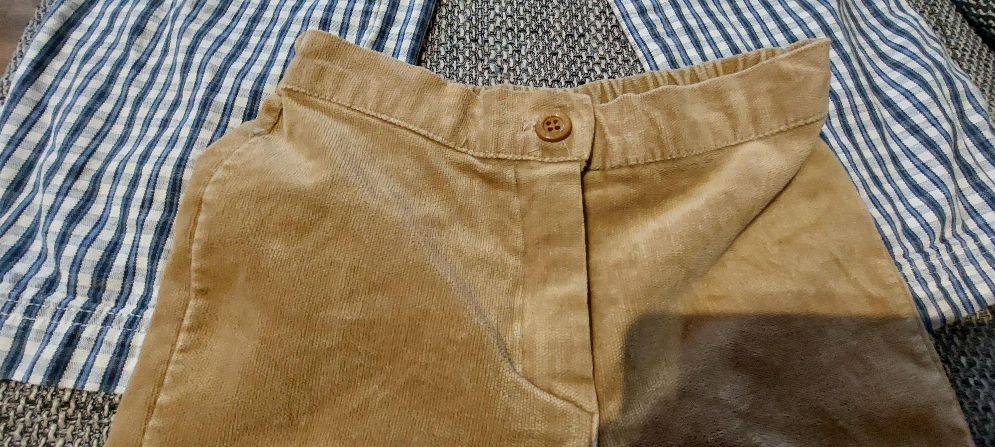 2 pary spodni Jeans kratka i velur rozmiar 228 cm