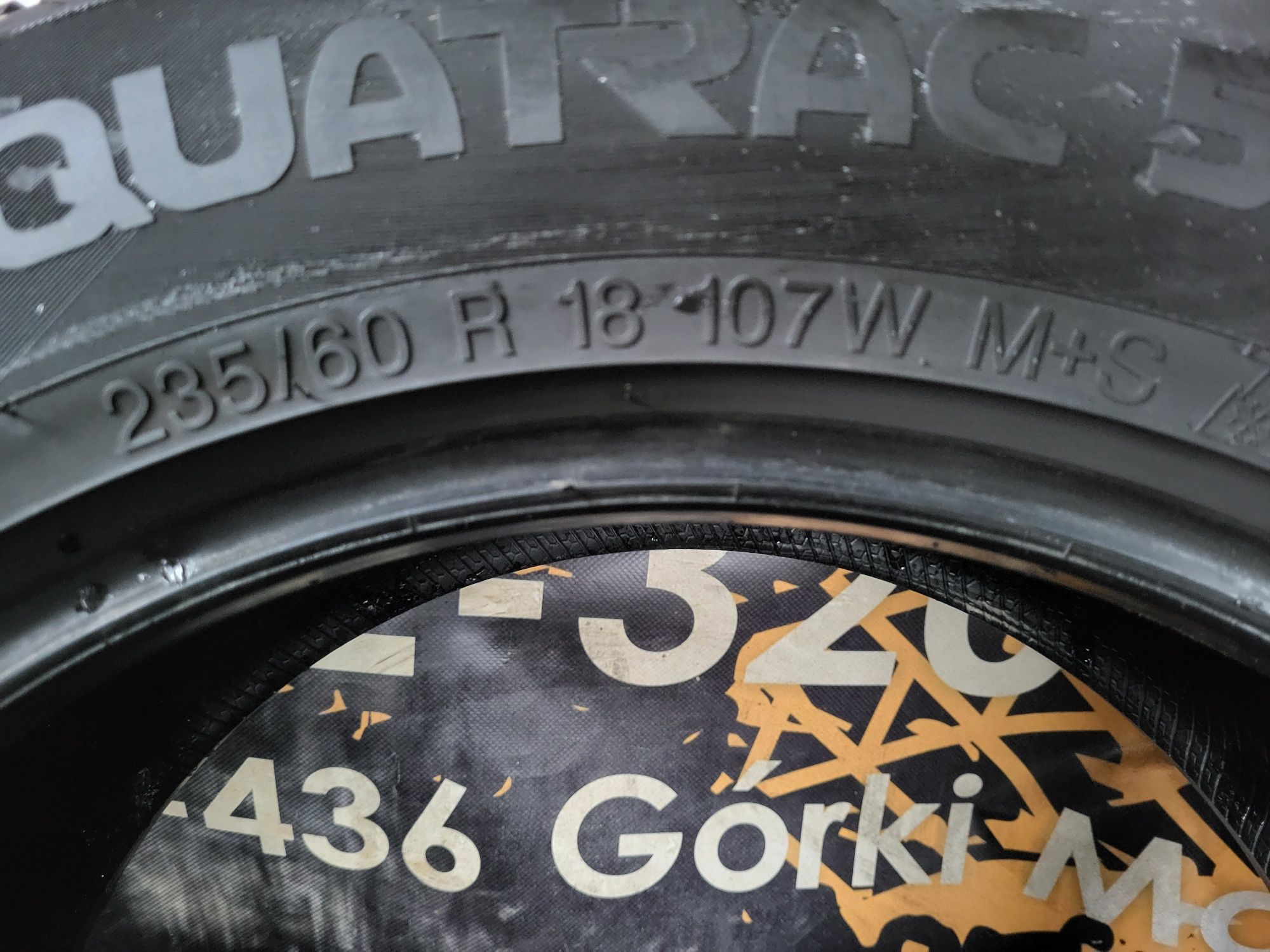 Opony wielosezonowe 235/60/18 Vredestein 6,3mm