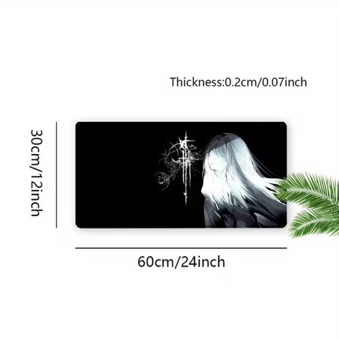 Ігрова поверхня аніме готичної дівчини 60х30 см