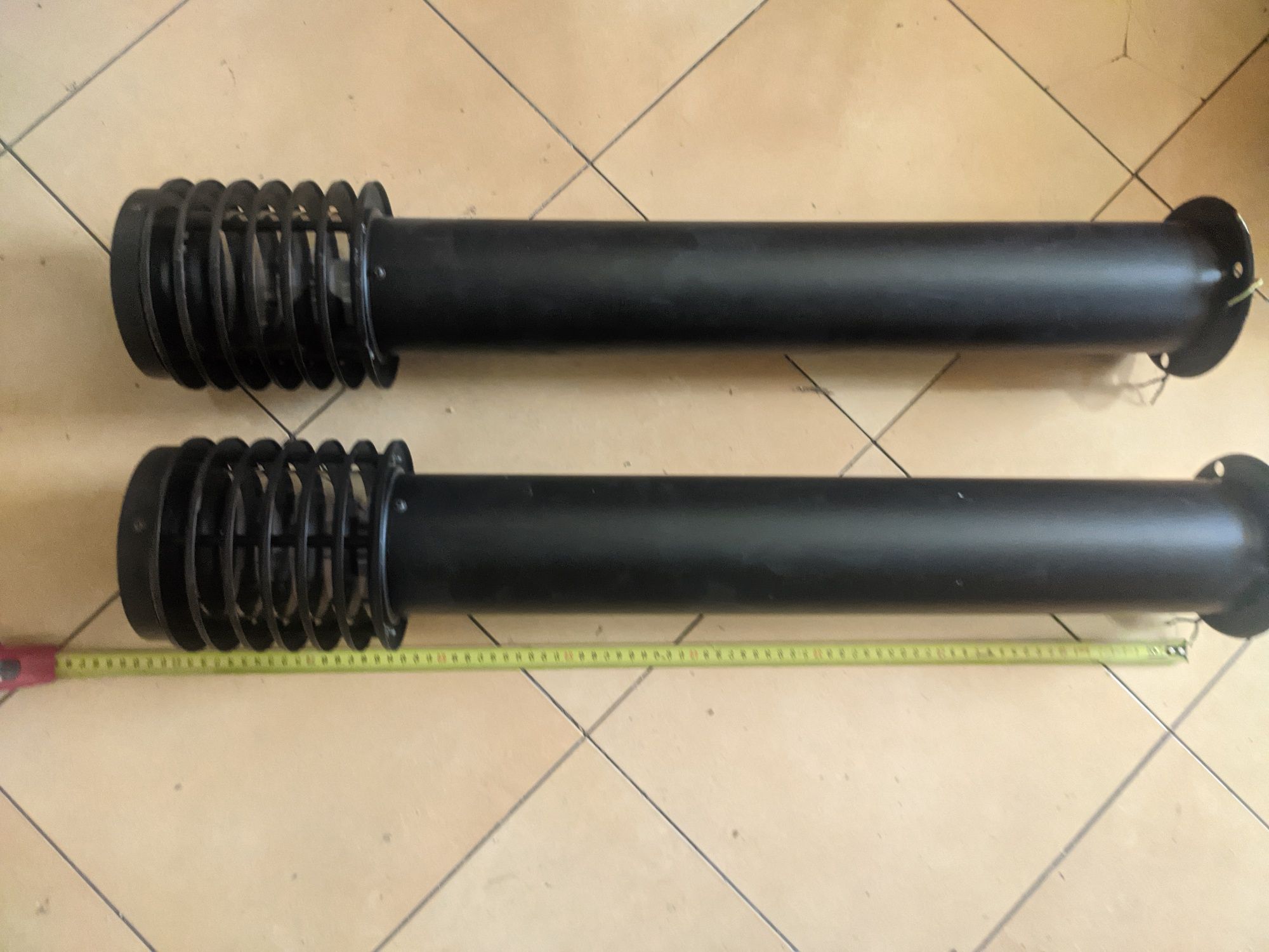 Latarnie ogrodowe metalowe czarne matowe 80cm 230-240V, E27 100W 2 szt