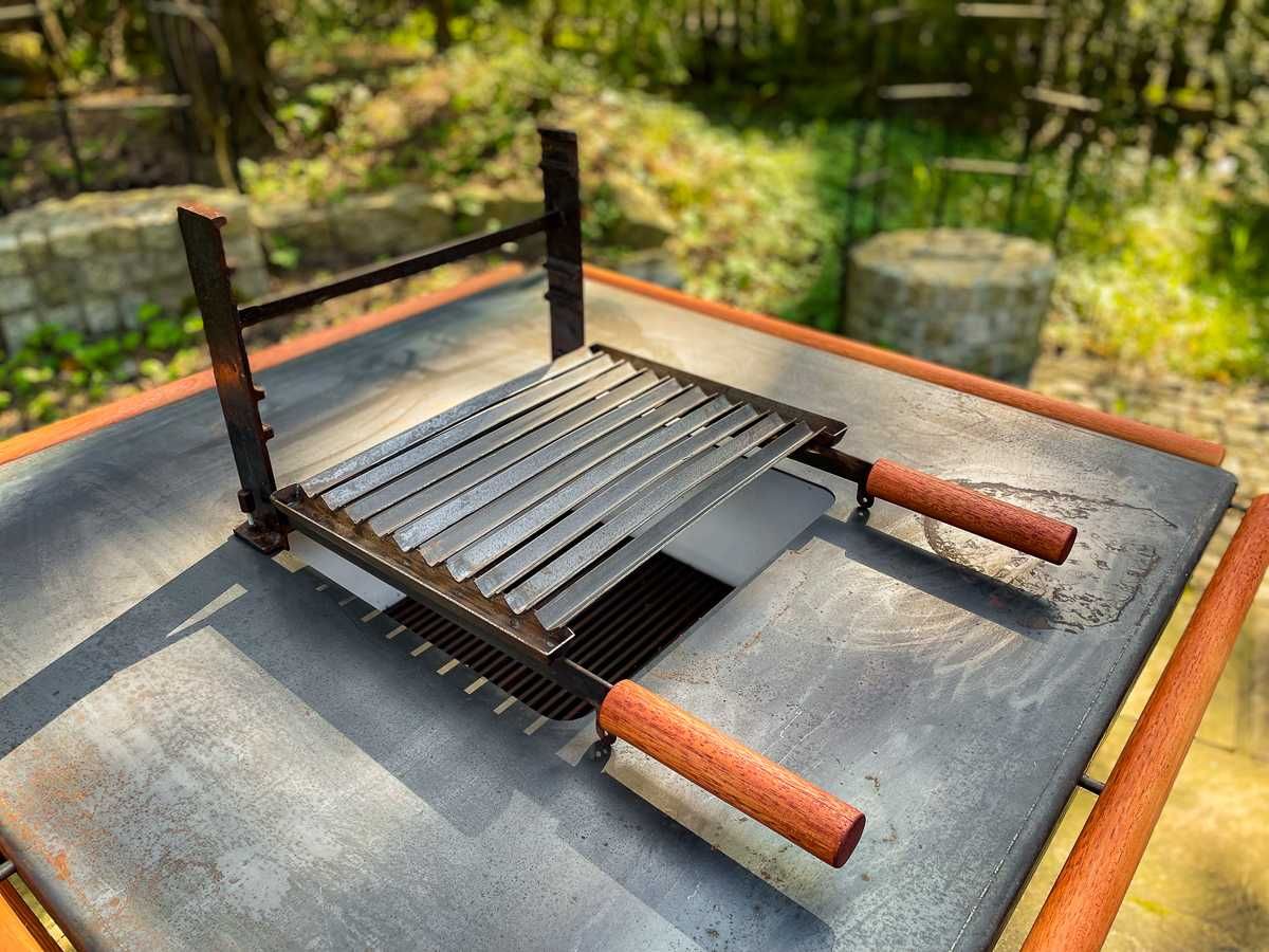 Nowy Tepan-Grill 110 x 110 duży na drewno węgiel