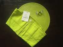 Neonowy Crop top denim HOSBJERG