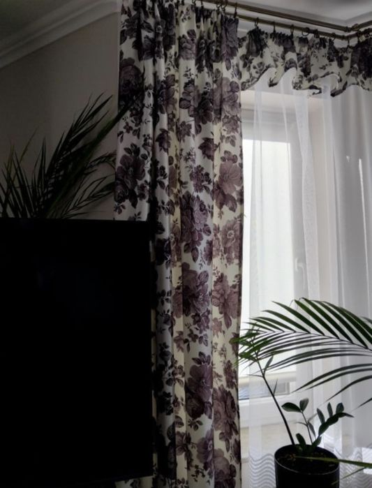 Komplet pięknych zasłon