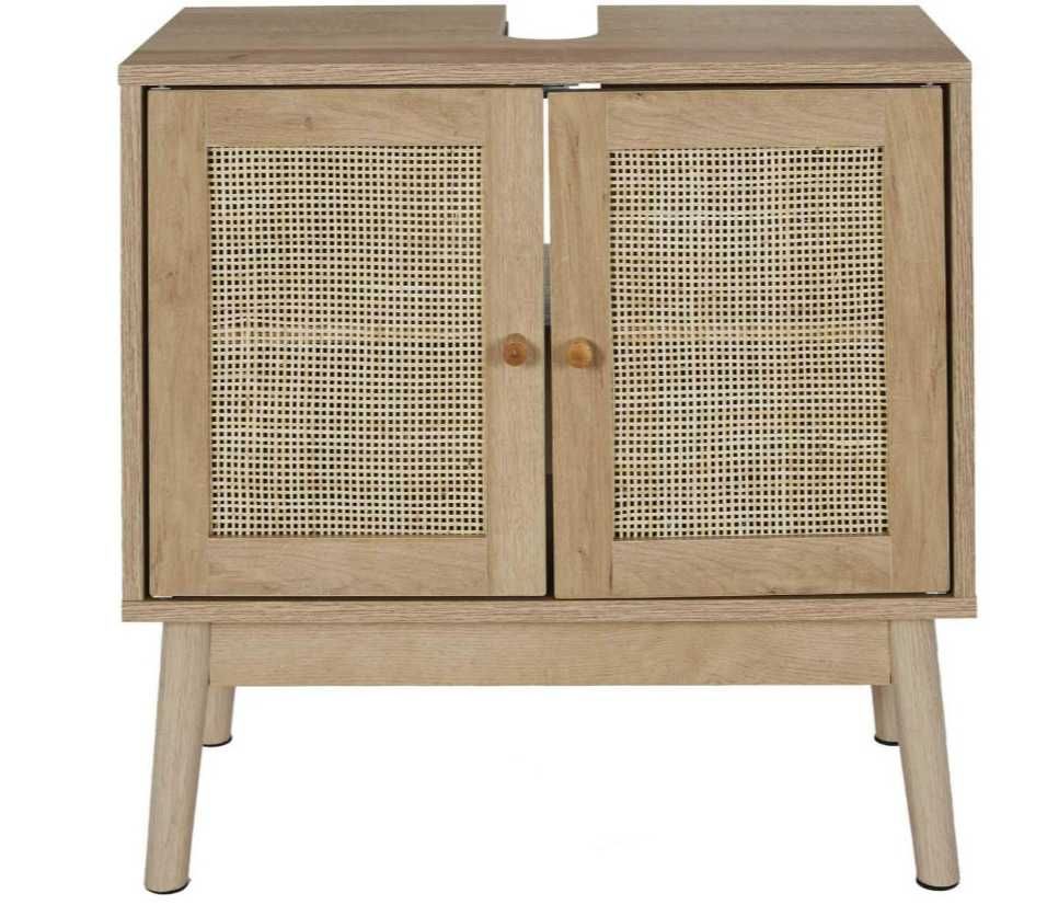 Szafka Pod Umywalkę Łazienkowa NOWA Rattan Styl Boho