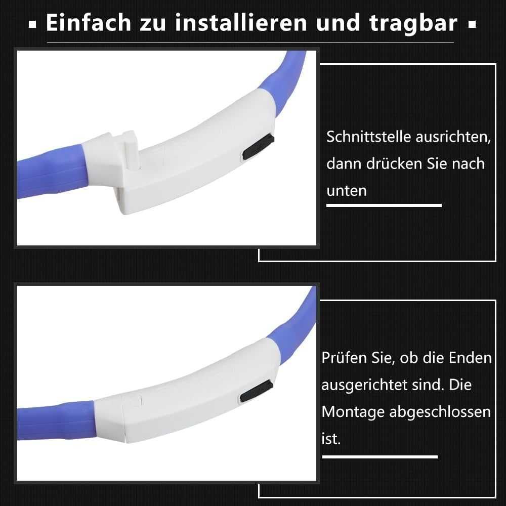 Nowa świecąca opaska dla psa / obroża / LED / USB / ZACRO !5259-A!