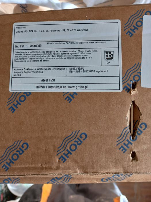 Nowy stelaż WC Grohe