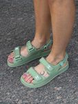 р36-41 Сандалі Chanel Dad Sandals Green