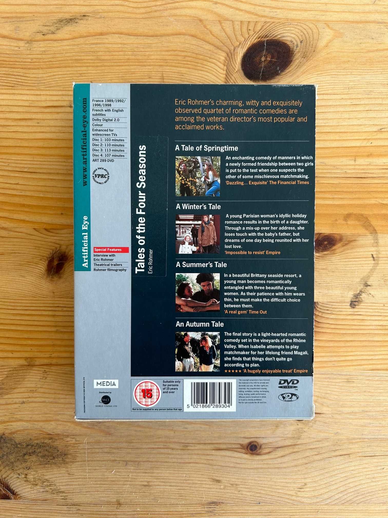 dvd eric rohmer contos das 4 estações