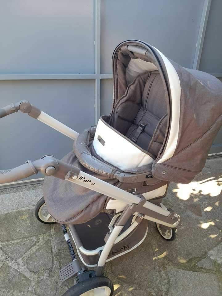 Carrinho de bebé da bebecar + alcofa + acessórios + isofix